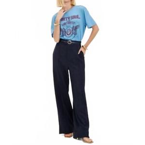 NEW RAIZZ ingrid alfaiataria marinho pants in navy